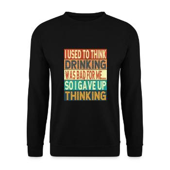 Philosophy - Unisex Sweatshirt - black - Front - Alina (178cm) & Michal (187cm)