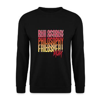 Philosophy - Unisex Sweatshirt - black - Front - Alina (178cm) & Michal (187cm)