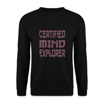 Psychologue - Sweat-shirt Unisexe - noir - Devant - Alina (178cm) & Michal (187cm)