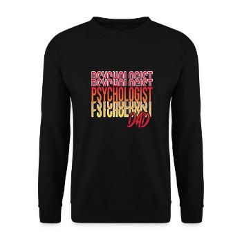 Psychologue - Sweat-shirt Unisexe - noir - Devant - Alina (178cm) & Michal (187cm)