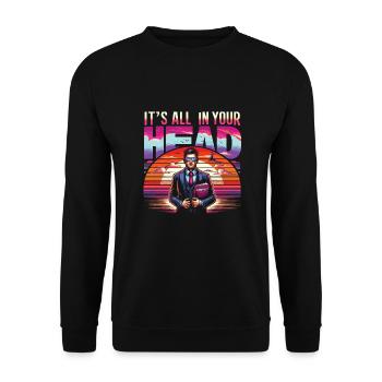 Psychologist - Unisex Sweatshirt - black - Front - Alina (178cm) & Michal (187cm)