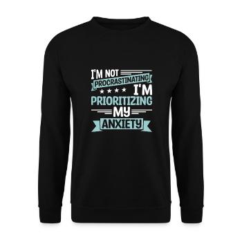 Psychologist - Unisex Sweatshirt - black - Front - Alina (178cm) & Michal (187cm)