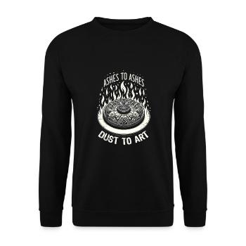 Chauffage au bois - Sweat-shirt Unisexe - noir - Devant - Alina (178cm) & Michal (187cm)