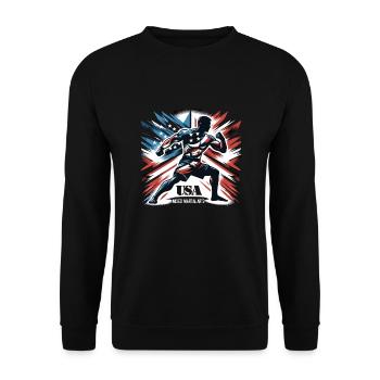 Mixed Martial Arts - Unisex Pullover - Schwarz - Vorne - Alina (178cm) & Michal (187cm)