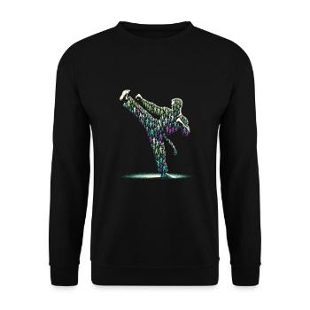 Teakwondo - Sweat-shirt Unisexe - noir - Devant - Alina (178cm) & Michal (187cm)