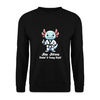 Jiu Jitsu - Sweat-shirt Unisexe - noir - Devant - Alina (178cm) & Michal (187cm)