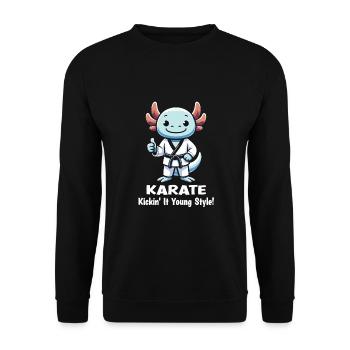 Karaté - Sweat-shirt Unisexe - noir - Devant - Alina (178cm) & Michal (187cm)