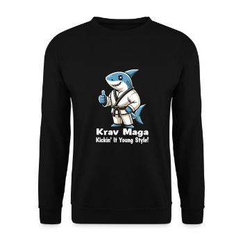 Krav Maga - Sweat-shirt Unisexe - noir - Devant - Alina (178cm) & Michal (187cm)