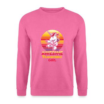 Teakwondo - Sweat-shirt Unisexe - rose - Devant