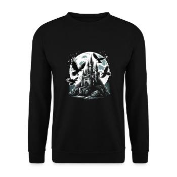 Gothic - Unisex Pullover - Schwarz - Vorne - Alina (178cm) & Michal (187cm)
