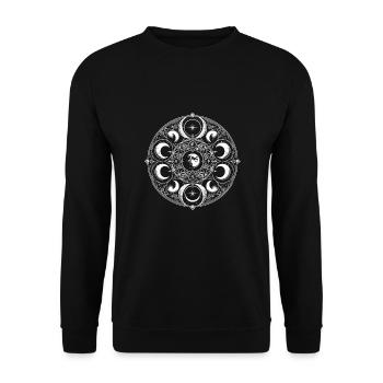 Gothic - Unisex Pullover - Schwarz - Vorne - Alina (178cm) & Michal (187cm)