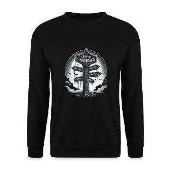 Gothic - Unisex Pullover - Schwarz - Vorne - Alina (178cm) & Michal (187cm)