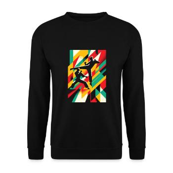 Capoeira - Sweat-shirt Unisexe - noir - Devant - Alina (178cm) & Michal (187cm)