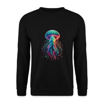 Méduse - Sweat-shirt Unisexe - noir - Devant - Alina (178cm) & Michal (187cm)