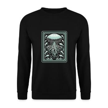 Méduse - Sweat-shirt Unisexe - noir - Devant - Alina (178cm) & Michal (187cm)
