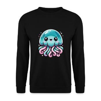 Méduse - Sweat-shirt Unisexe - noir - Devant - Alina (178cm) & Michal (187cm)