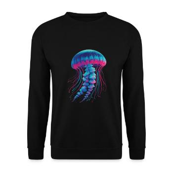 Méduse - Sweat-shirt Unisexe - noir - Devant - Alina (178cm) & Michal (187cm)