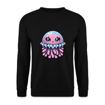 Méduse - Sweat-shirt Unisexe - noir - Devant - Alina (178cm) & Michal (187cm)