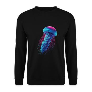 Méduse - Sweat-shirt Unisexe - noir - Devant - Alina (178cm) & Michal (187cm)