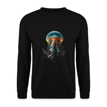 Méduse - Sweat-shirt Unisexe - noir - Devant - Alina (178cm) & Michal (187cm)
