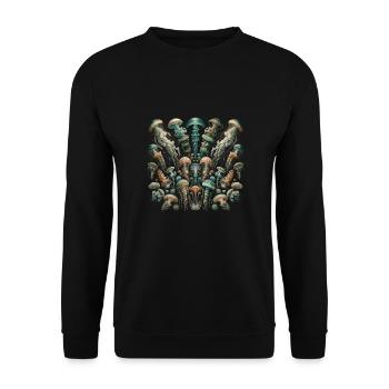 Méduse - Sweat-shirt Unisexe - noir - Devant - Alina (178cm) & Michal (187cm)