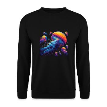 Méduse - Sweat-shirt Unisexe - noir - Devant - Alina (178cm) & Michal (187cm)