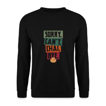 Chai - Unisex Sweatshirt - black - Front - Alina (178cm) & Michal (187cm)