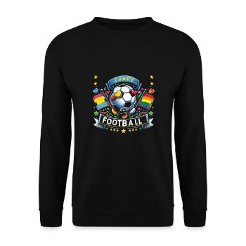 Football - Sweat-shirt Unisexe - noir - Devant - Alina (178cm) & Michal (187cm)