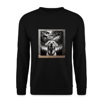Labrador - Unisex Pullover - Schwarz - Vorne - Alina (178cm) & Michal (187cm)