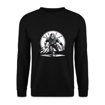 Geriatric nurse - Unisex Sweatshirt - black - Front - Alina (178cm) & Michal (187cm)