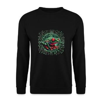 Frog - Unisex Sweatshirt - black - Front - Alina (178cm) & Michal (187cm)