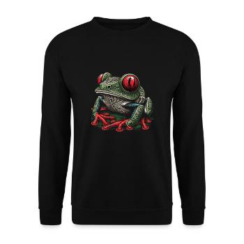 Grenouille - Sweat-shirt Unisexe - noir - Devant - Alina (178cm) & Michal (187cm)