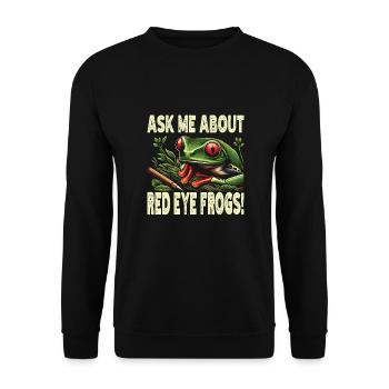 Grenouille - Sweat-shirt Unisexe - noir - Devant - Alina (178cm) & Michal (187cm)