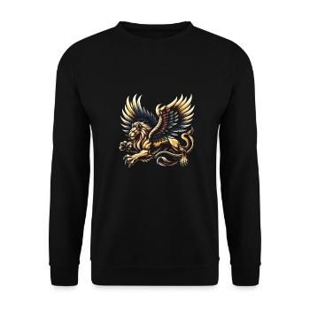 Medieval Market - Unisex Sweatshirt - black - Front - Alina (178cm) & Michal (187cm)
