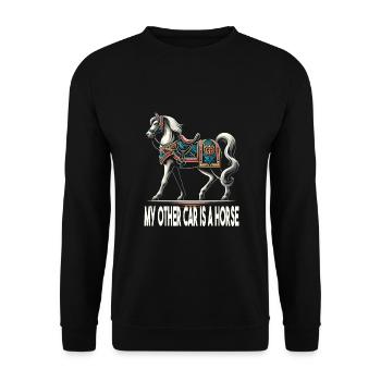 Mittelalter Markt - Unisex Pullover - Schwarz - Vorne - Alina (178cm) & Michal (187cm)