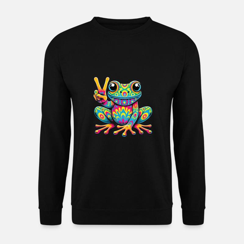 Hippie Festival - Unisex Pullover - Schwarz