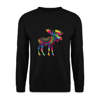 Hippie Festival - Unisex Pullover - Schwarz - Vorne - Alina (178cm) & Michal (187cm)