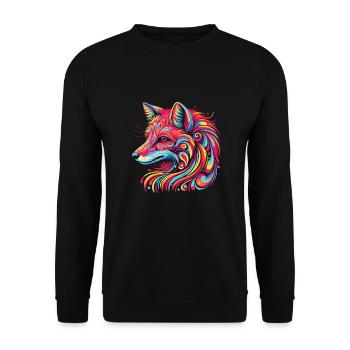 Hippie Festival - Unisex Pullover - Schwarz - Vorne - Alina (178cm) & Michal (187cm)