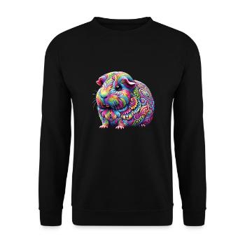 Hippie Festival - Unisex Pullover - Schwarz - Vorne - Alina (178cm) & Michal (187cm)