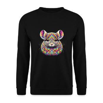 Hippie Festival - Unisex Pullover - Schwarz - Vorne - Alina (178cm) & Michal (187cm)