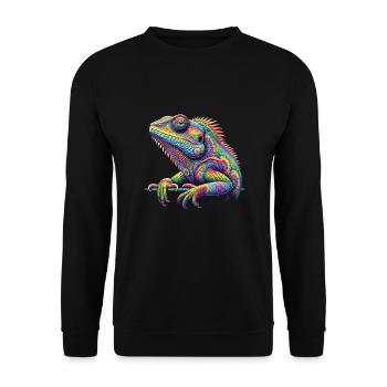 Hippie Festival - Unisex Pullover - Schwarz - Vorne - Alina (178cm) & Michal (187cm)