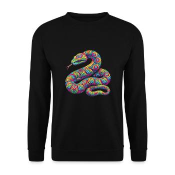 Hippie Festival - Unisex Pullover - Schwarz - Vorne - Alina (178cm) & Michal (187cm)