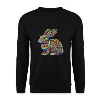 Hippie Festival - Unisex Pullover - Schwarz - Vorne - Alina (178cm) & Michal (187cm)