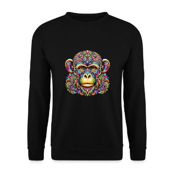 Hippie Festival - Unisex Pullover - Schwarz - Vorne - Alina (178cm) & Michal (187cm)