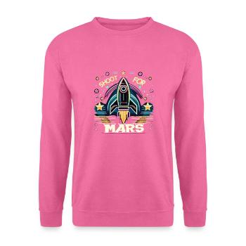 Fusée - Sweat-shirt Unisexe - rose - Devant