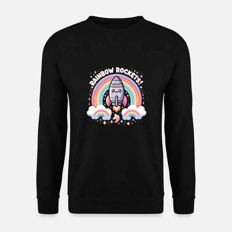 Rakete - Unisex Pullover - Schwarz