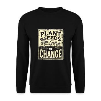Garten - Unisex Pullover - Schwarz - Vorne - Alina (178cm) & Michal (187cm)