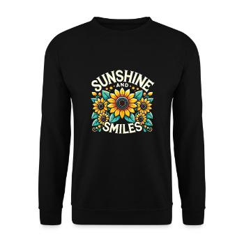 Garten - Unisex Pullover - Schwarz - Vorne - Alina (178cm) & Michal (187cm)
