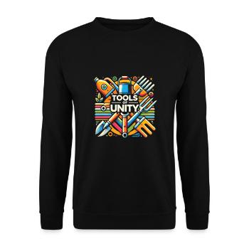 Garten - Unisex Pullover - Schwarz - Vorne - Alina (178cm) & Michal (187cm)