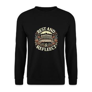 Garten - Unisex Pullover - Schwarz - Vorne - Alina (178cm) & Michal (187cm)